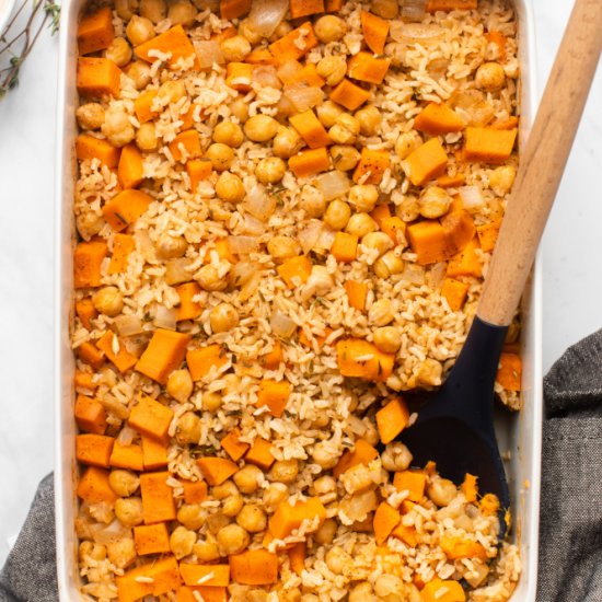 Sweet Potato Rosemary Casserole