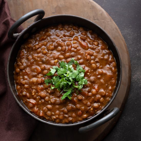 Instant Pot Masoor Dal Lentil Curry