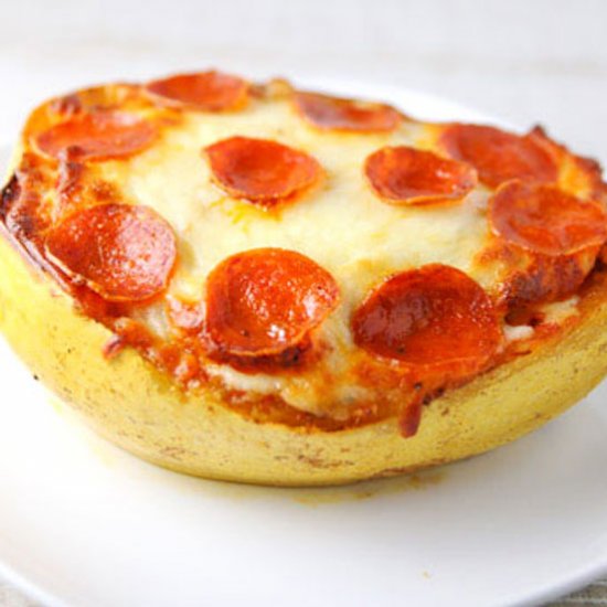 Spaghetti Squash Pizza Boats