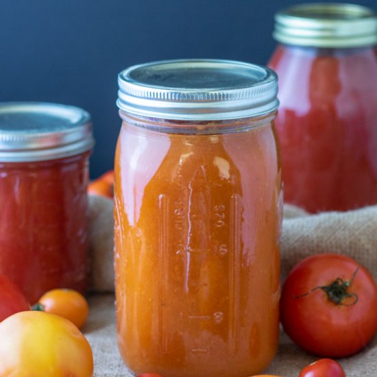 Canning Tomato Sauce