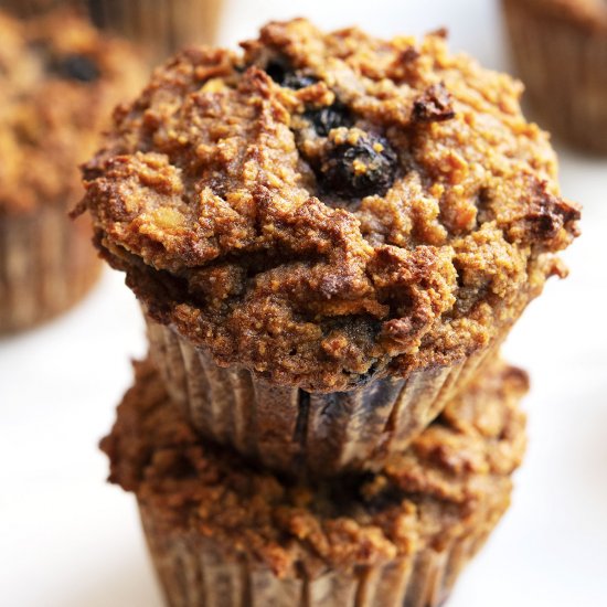 Almond Flour Blueberry Muffins