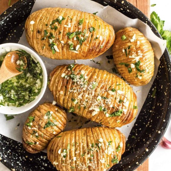 Crispy Hasselback Potatoes