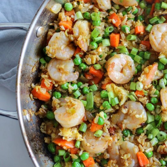 Skinny Shrimp Fried Rice