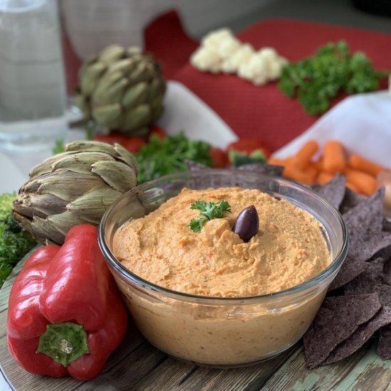 Roast Red Pepper & Artichoke Dip