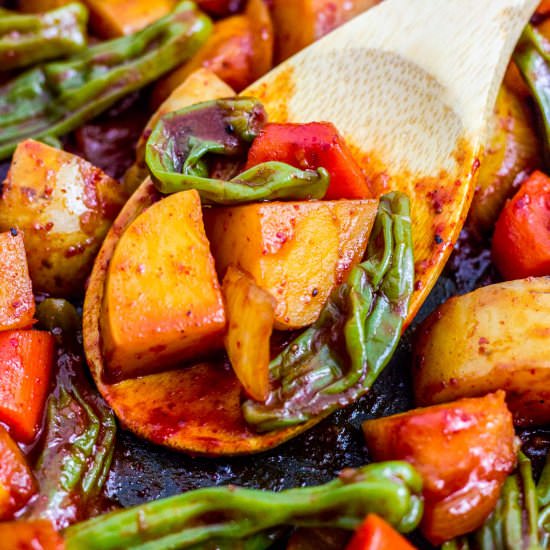 Spicy Korean Braised potatoes