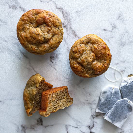 Healthy Earl Grey Muffins