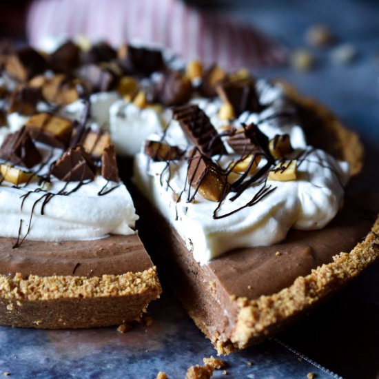 Frozen Chocolate Peanut Butter Pie