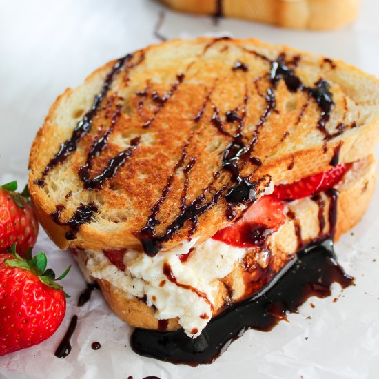 Gourmet Dessert Grilled Cheese