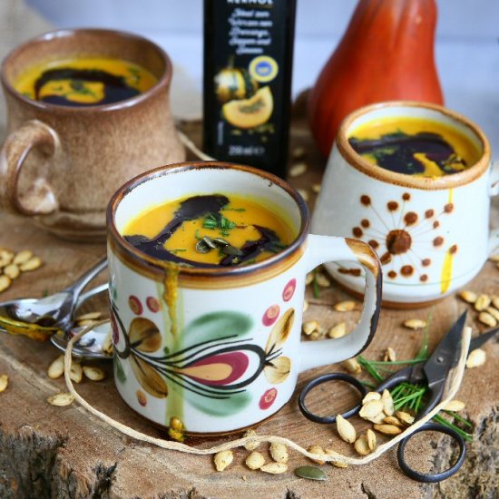 Butternut Squash Soup with Saffron