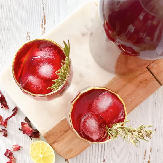 Iced Hibiscus Tea