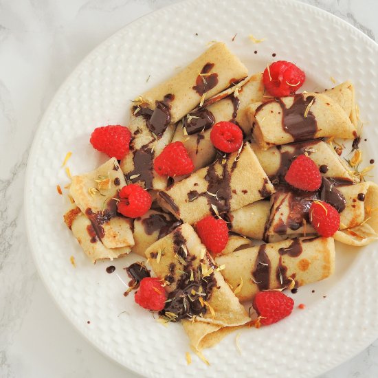 Crepes with chocolate