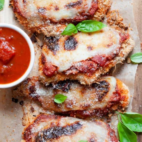 Healthy Baked Chicken Parmesan