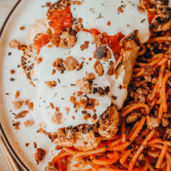 Simple Cauliflower Parmesan