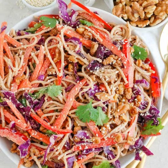 Thai Noodle Salad w/ Walnut Butter