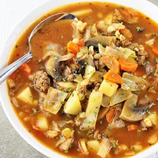 hearty hamburger soup