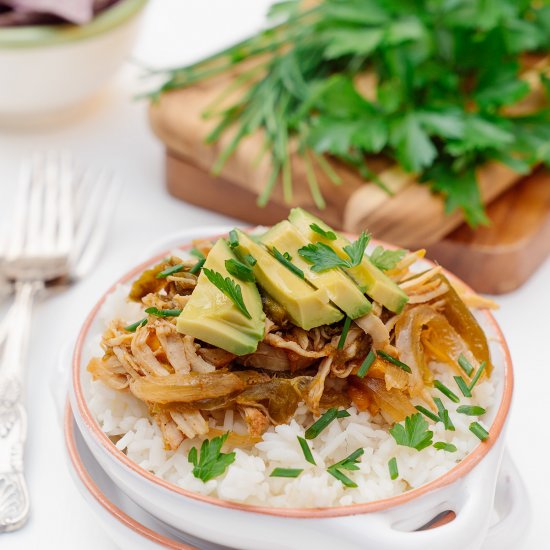 Easy Chimichurri Chicken Rice Bowl