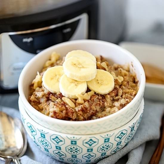 Crockpot Peanut Butter Oatmeal