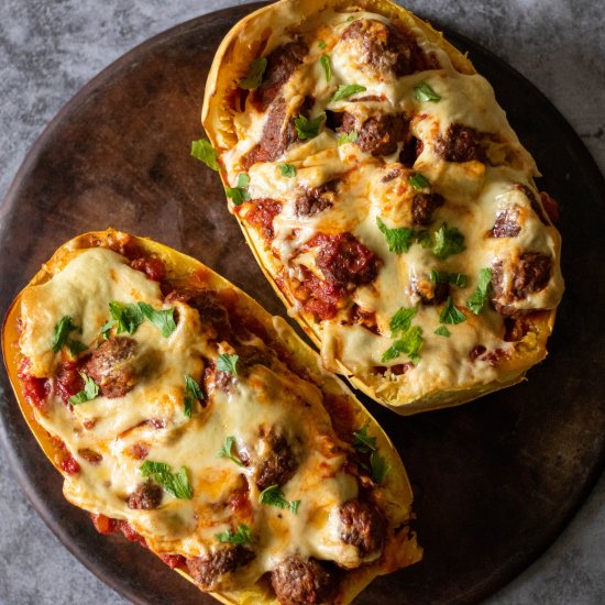 Vegan Spaghetti Squash Boats