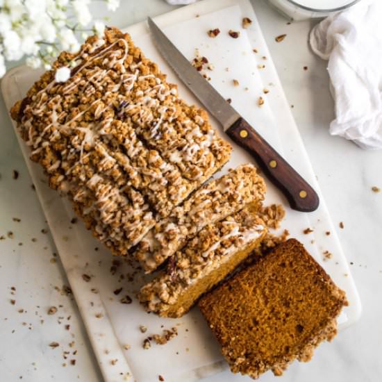 Pecan Streusel Pumpkin Bread