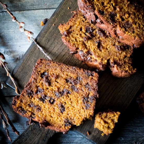 Chocolate Chip Pumpkin Bread