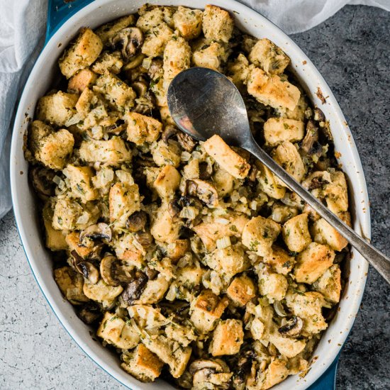 Mushroom & Herb Bread Stuffing