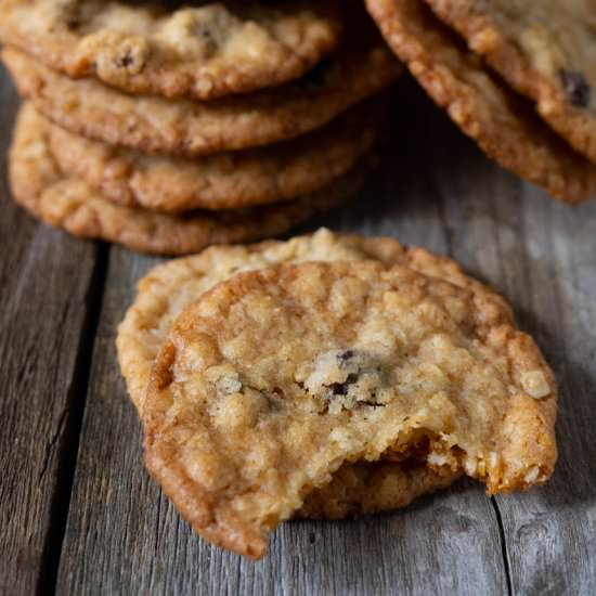 Oatmeal Coconut Raisin Cookies