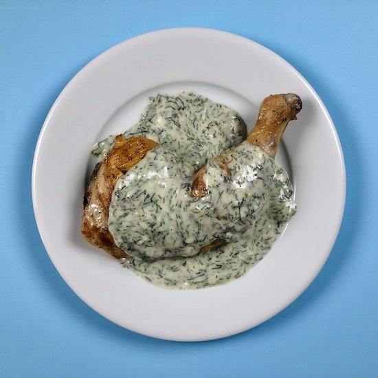 Crispy Chicken w/ Dill-Lemon Gravy