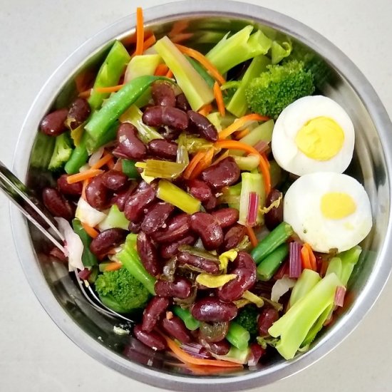 Beans Veggie Salad Bowl Meal