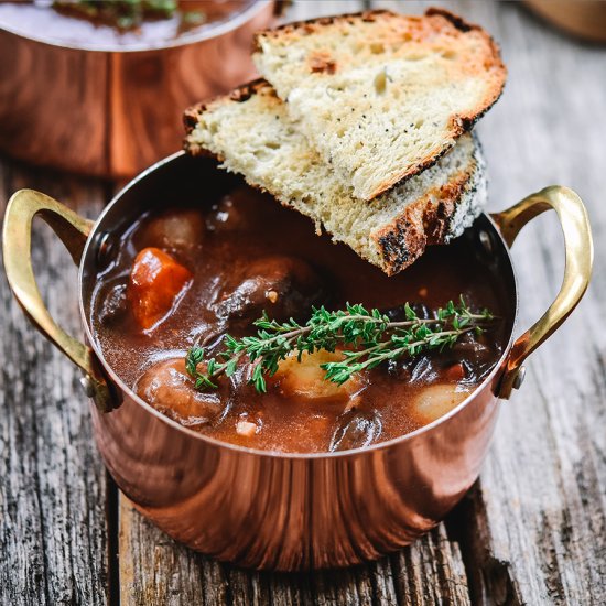 Vegan Mushroom Bourguignon