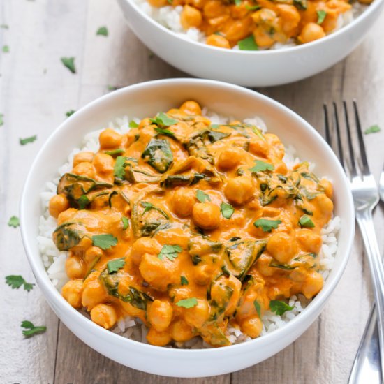 Indian Coconut Chickpea Curry