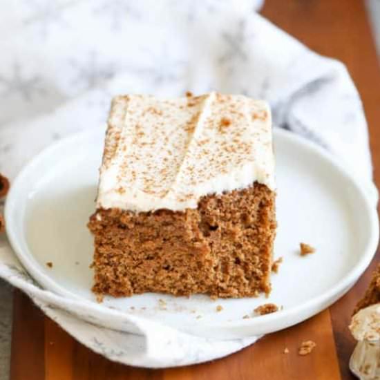 Gingerbread Cake w/Cream Cheese