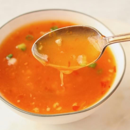 Sweet and spicy orange sauce