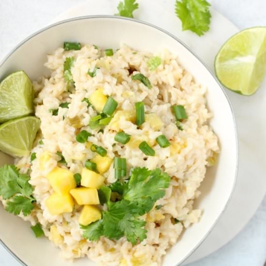 Coconut pineapple rice