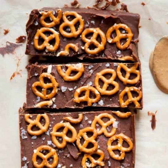 Healthy Pretzel Freezer Fudge