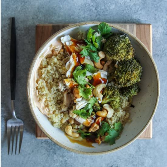 Asian Chicken and Quinoa Bowl