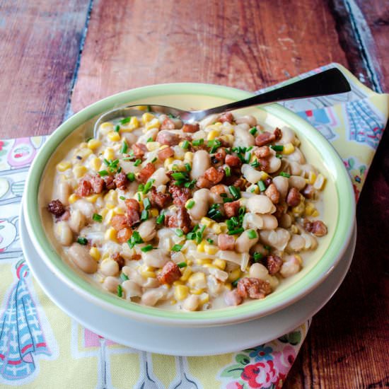 Grilled Corn Succotash