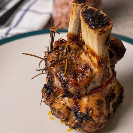 Rosemary BBQ Oven Roasted Pork Shank