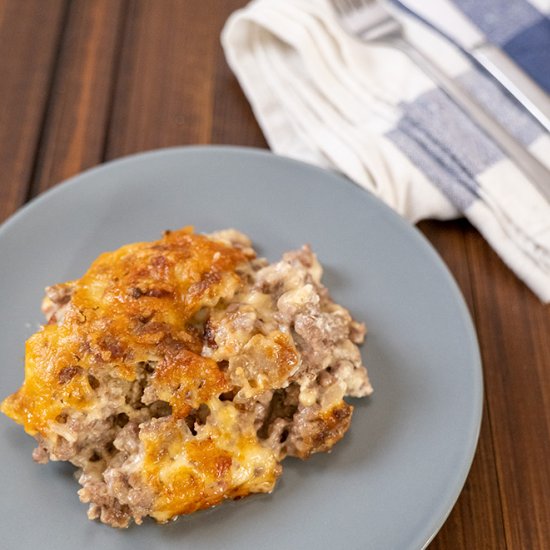 Bacon Cheeseburger Casserole