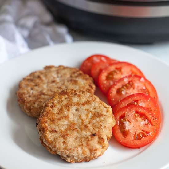 Air Fryer Frozen Turkey Burgers