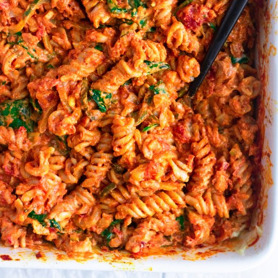 Vegan No-Boil Pasta Bake