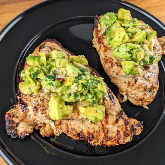 grilled chicken avocado salsa