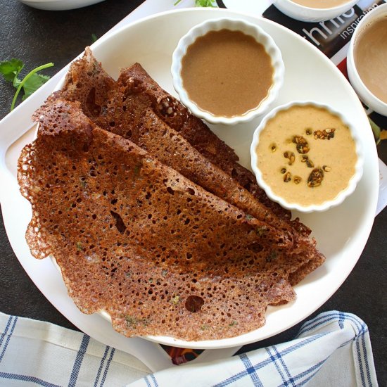 Instant Ragi Dosa