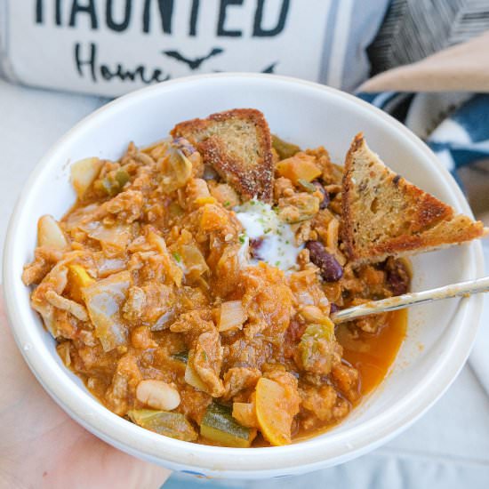 Butternut Squash Turkey Chili