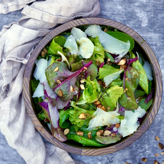 Baby Greens With Quince Vinaigrette