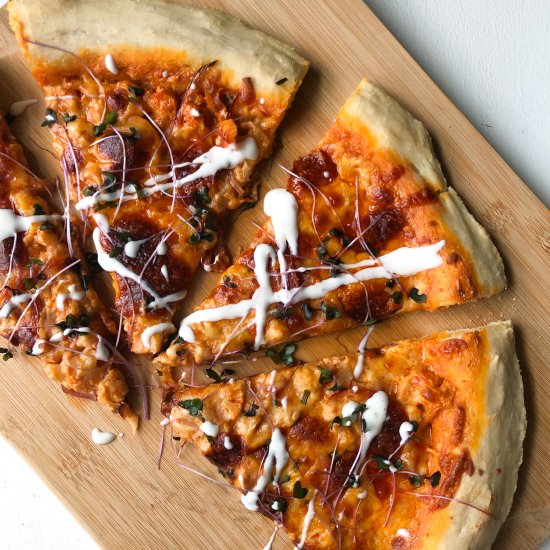 Buffalo Cauliflower Pizza