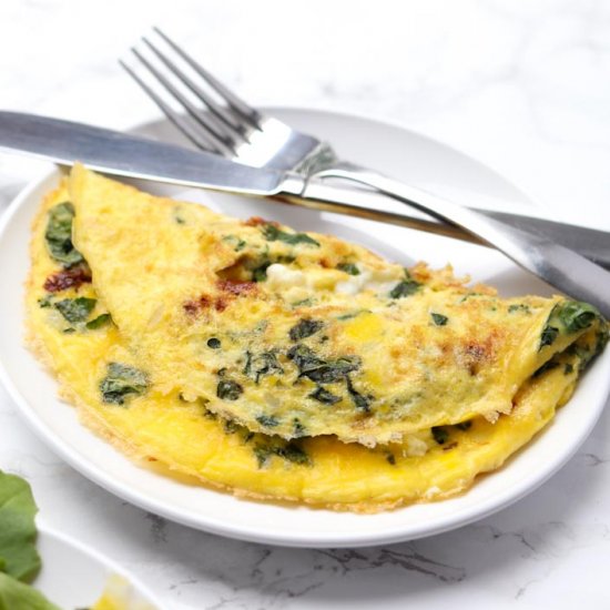 Mediterranean Kale Omelette