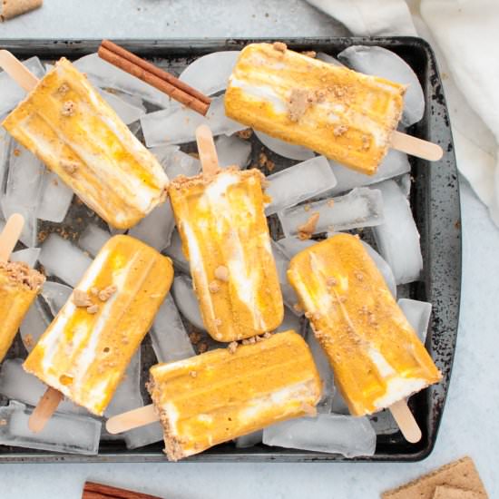 Pumpkin Pie Popsicles