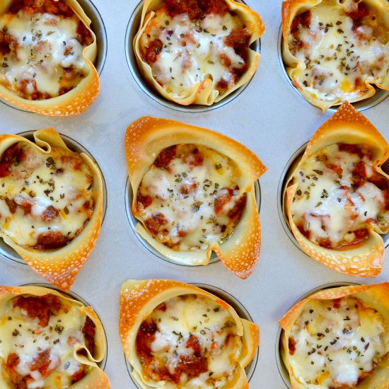 Muffin Tin Lasagna Cups