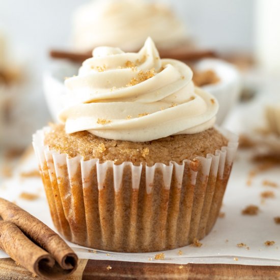 Brown Butter Brown Sugar Cupcakes