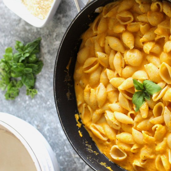 Shell Pasta Butternut Squash Sauce